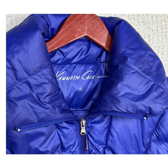 Kenneth Cole Women's Blue Down Coat Size XL #58921 - Picture 3 of 3
